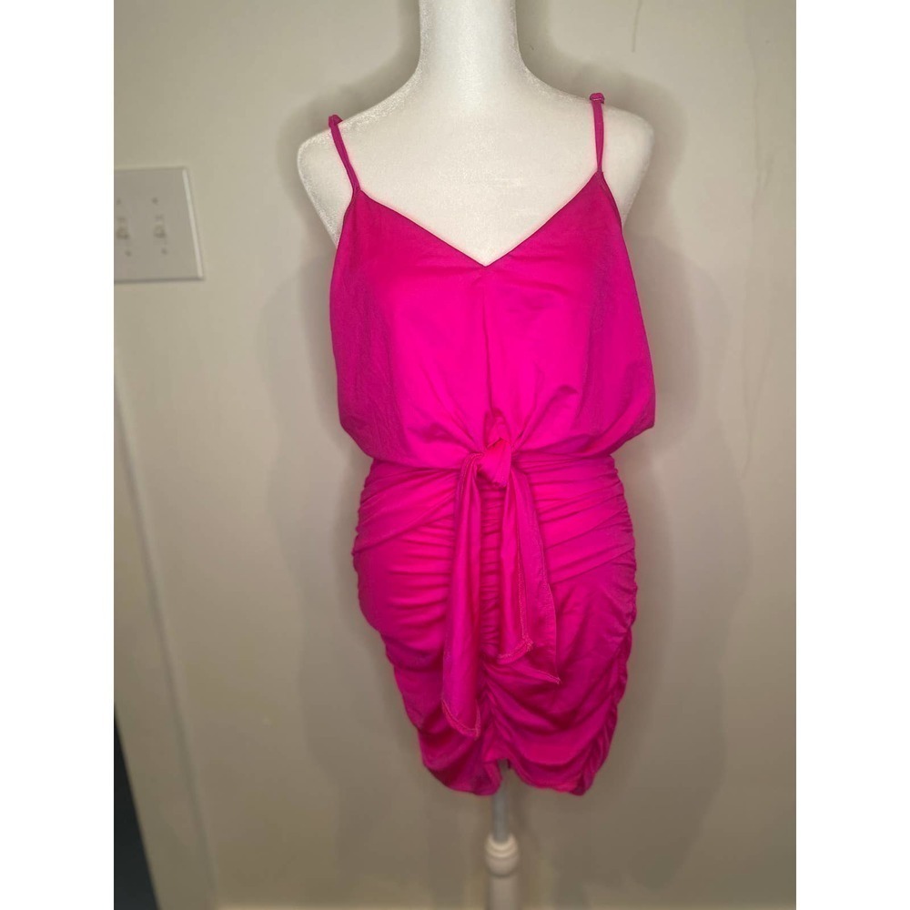 Milk & Honey Pink rushed dress